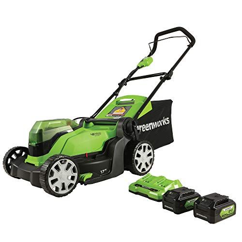 Greenworks 48v (24v X 2) 17" Cordless (push) Lawn Mower