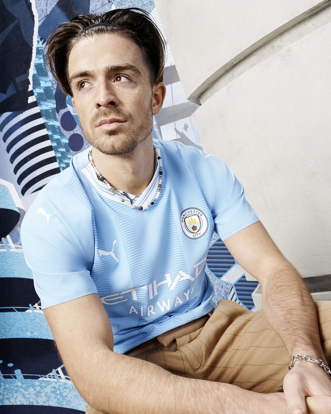 New Manchester City home shirt for the 23/24 season