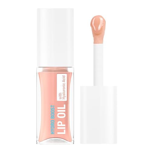 Neutrogena Hydro Boost Tinted Lip Oil With Hyaluronic Acid, Glossy Lip Oil Designed to Hydrate & Nourish Lips While Bringing Out Their Natural Color, Light Pink, .2 Oz