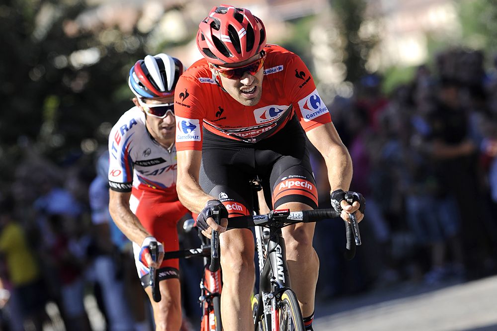 Tom Dumoulin (Giant-Alpecin) on the attack