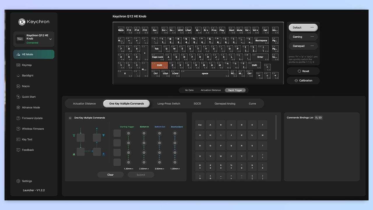 A screenshot of Keychron Launcher