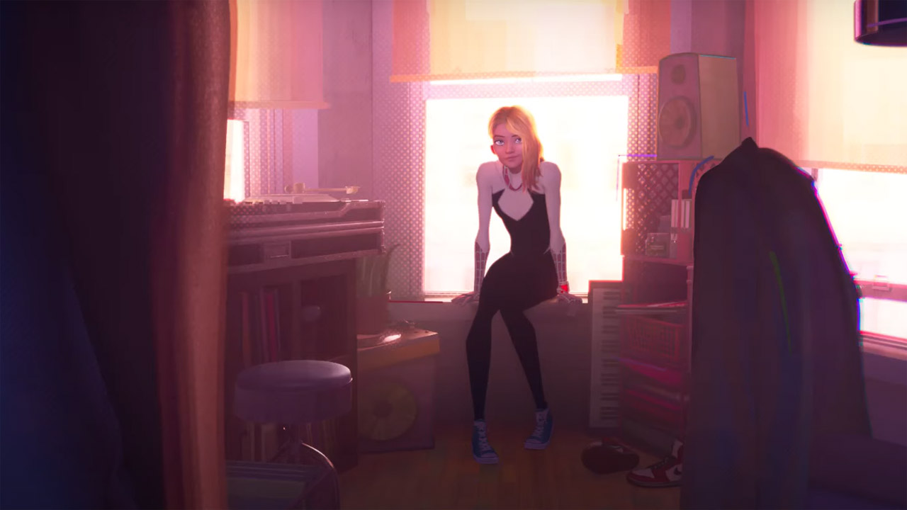 A screenshot of Spider-Gwen in Spider-Man: Across the Spider-Verse