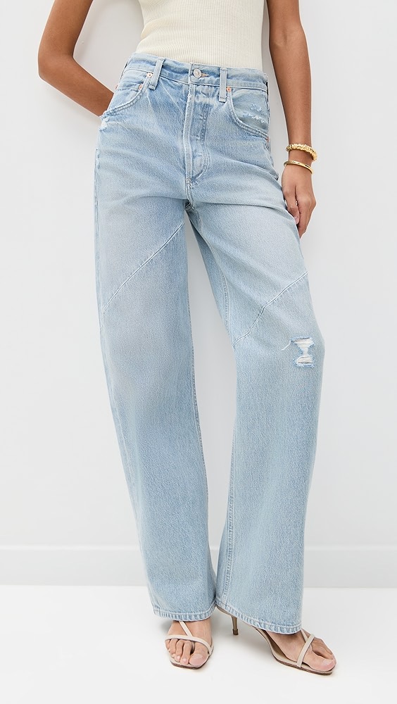 Citizens of Humanity Ayla Swirl Baggy Cuffed Jeans