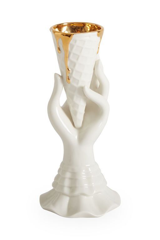 Gilded I-Scream Vase