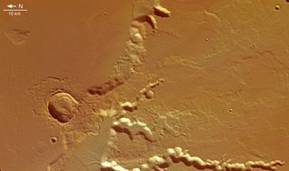 The bubbling dunes and mesas of Medusae Fossae stretch more than 2 million square miles (5 million square kilometers) across Mars' equator. Scientists think it was once twice as big.