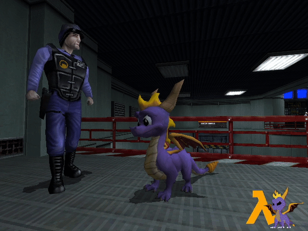 Spyro the dragon in Half-Life.