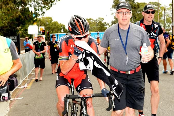 Cadel Evans (Team BMC) after his win