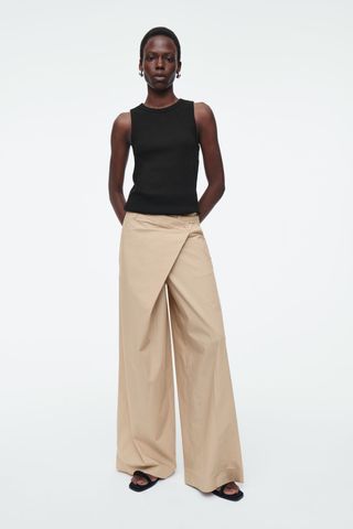 Asymmetric Wrap Pants