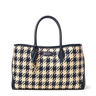 London Woven Leather Tote Bag