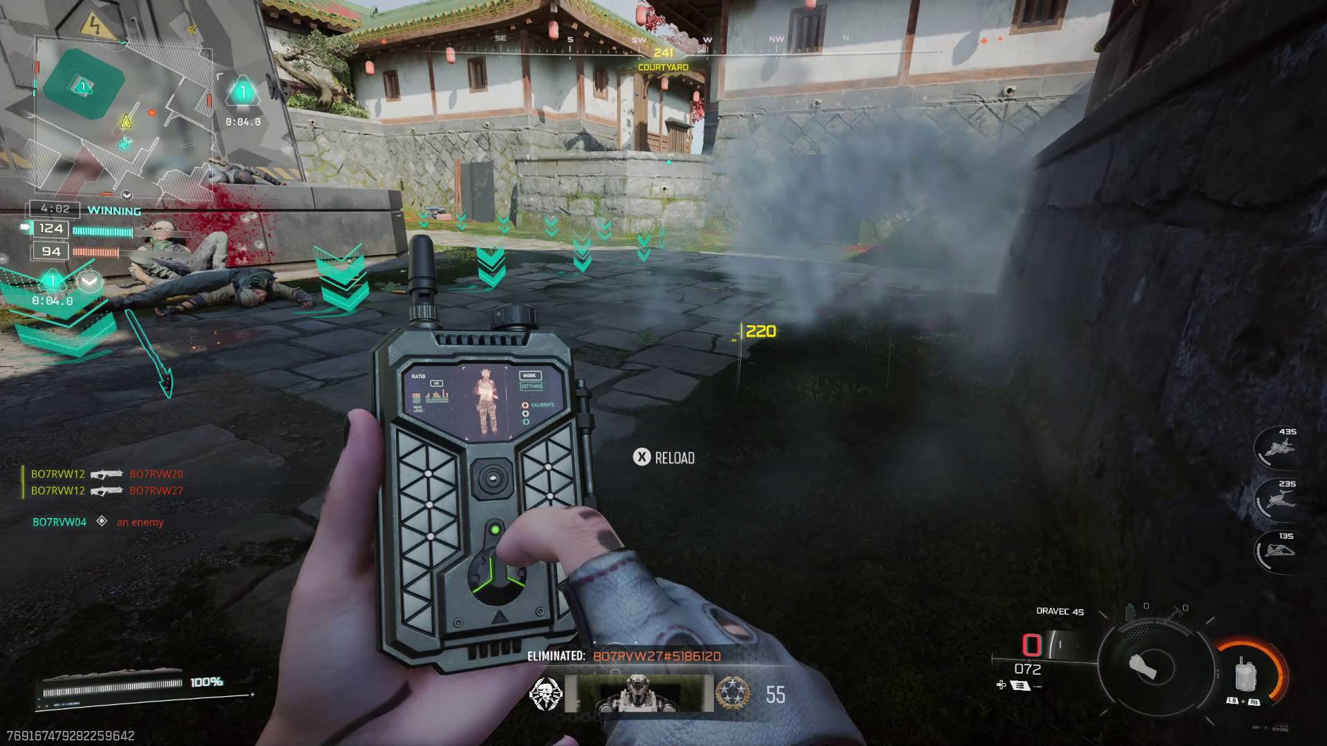 Call of Duty Black Ops 7 best settings player character pressing button on field upgrade device in multiplayer match