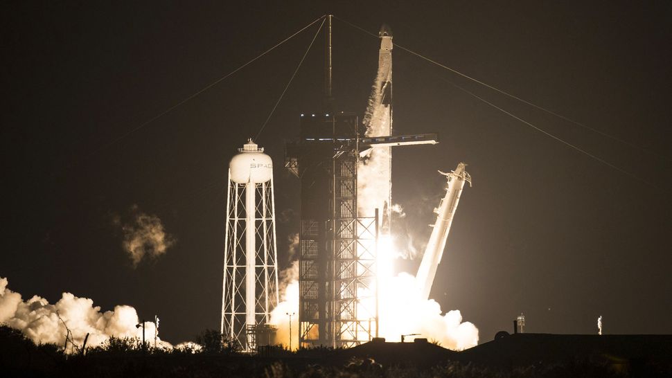 SpaceX Crew Dragon launches 4 astronauts to space station in historic flight