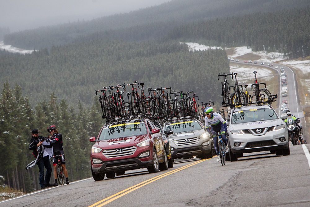 The caravan, stage 3 at the Tour of Alberta