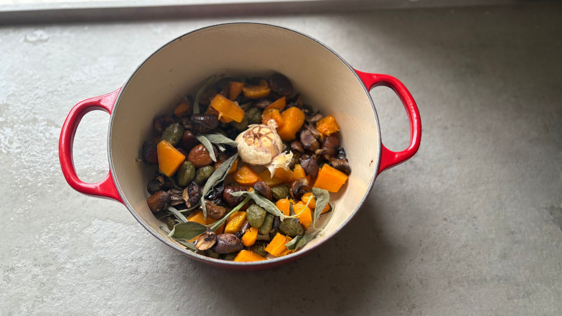 Testing the Le Creuset Round Casserole Dish in our kitchen