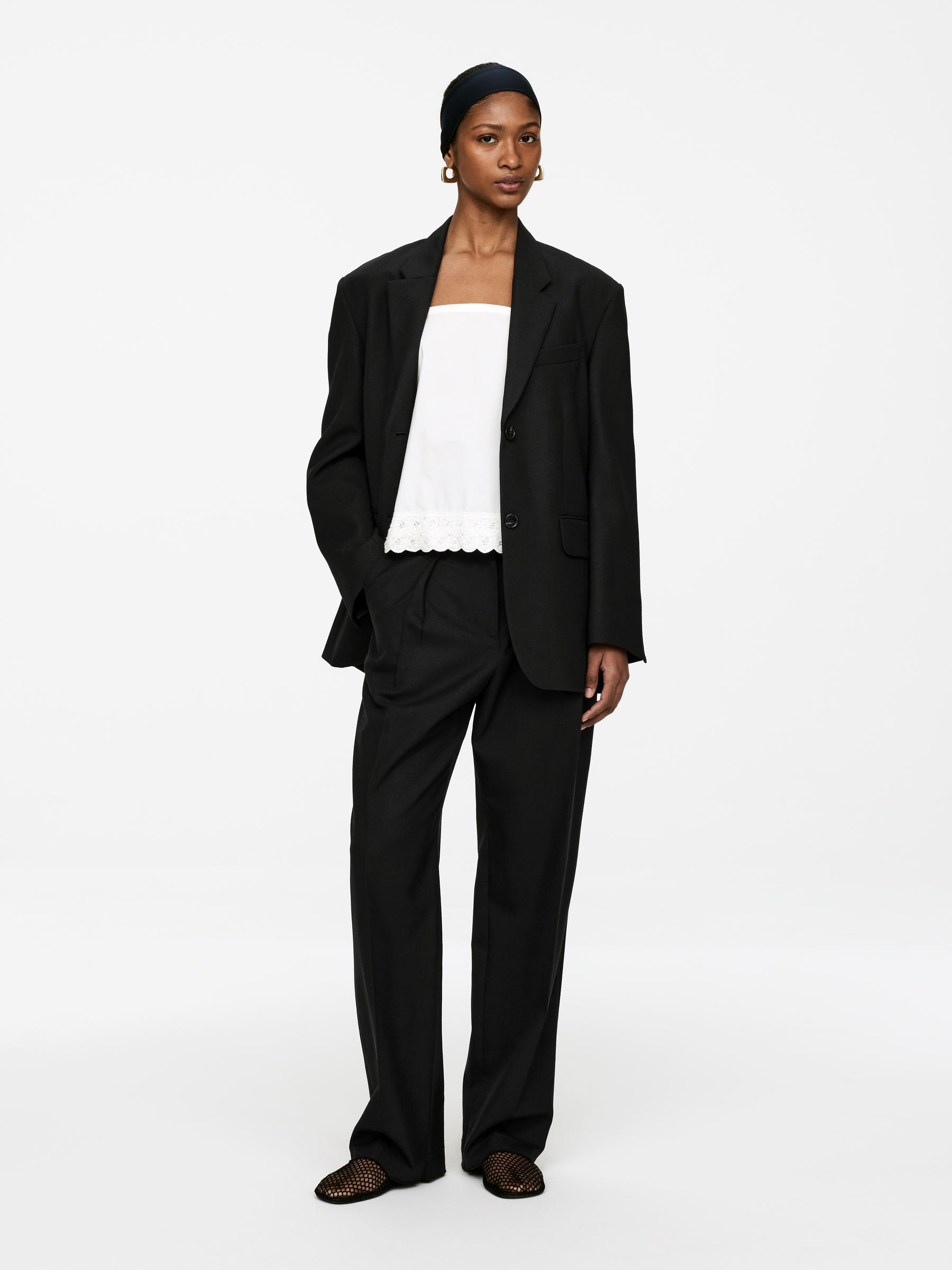 Oversized Blazer – Black – Women – Arket Gb