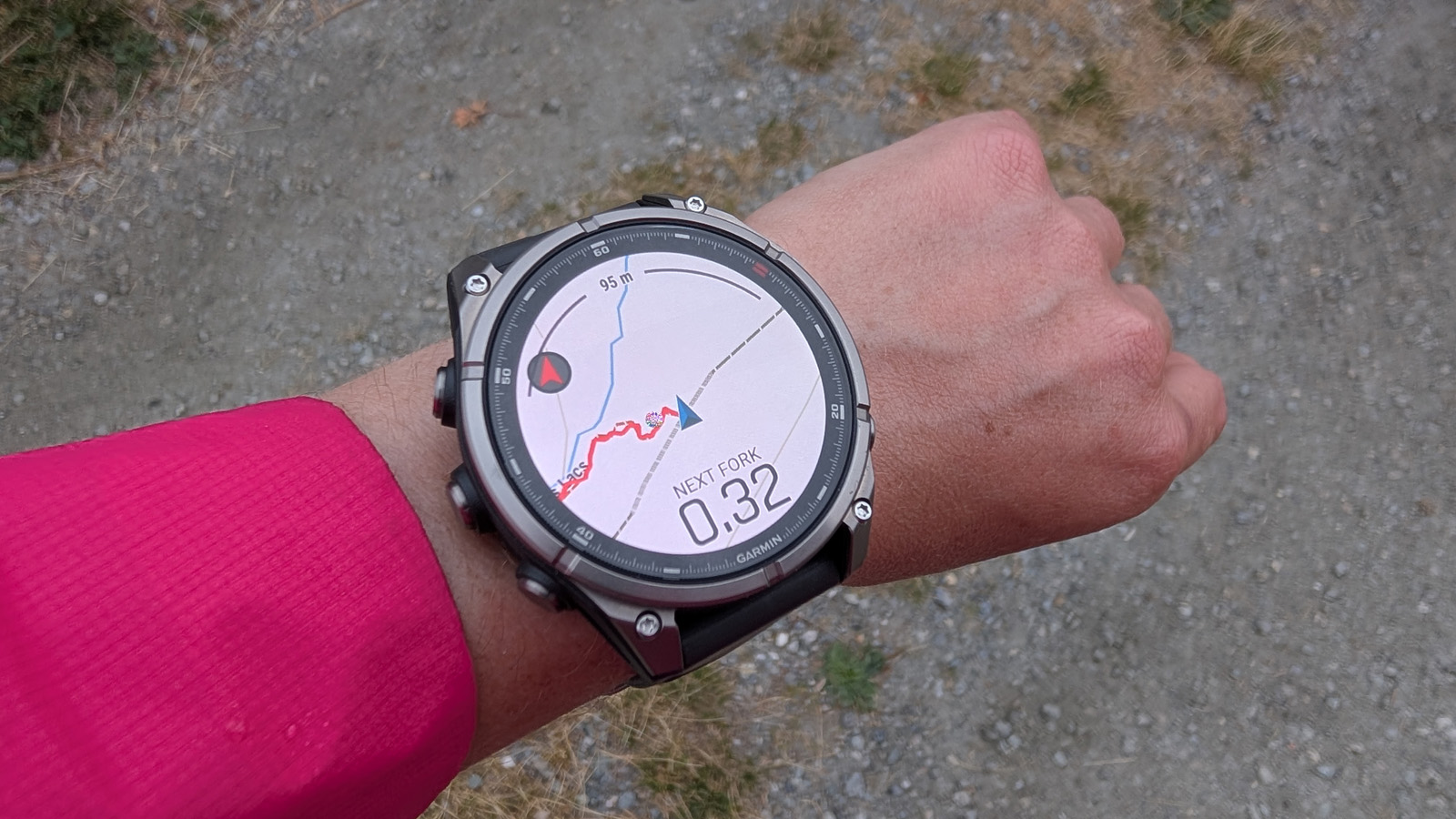 Garmin Fenix 8 Pro in use