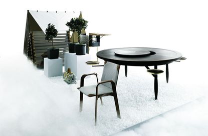 Exhibition at Brioni's palazzo in Milan