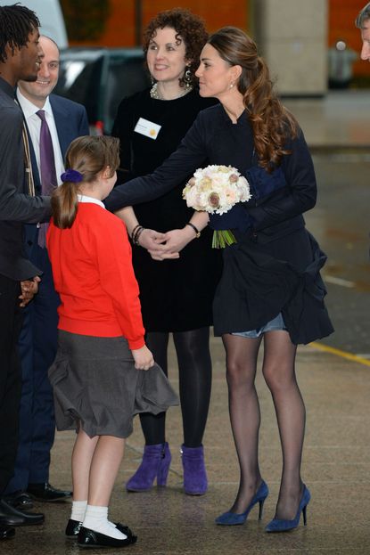 Kate Middleton joins Place2Be staff and children in Canary Warf