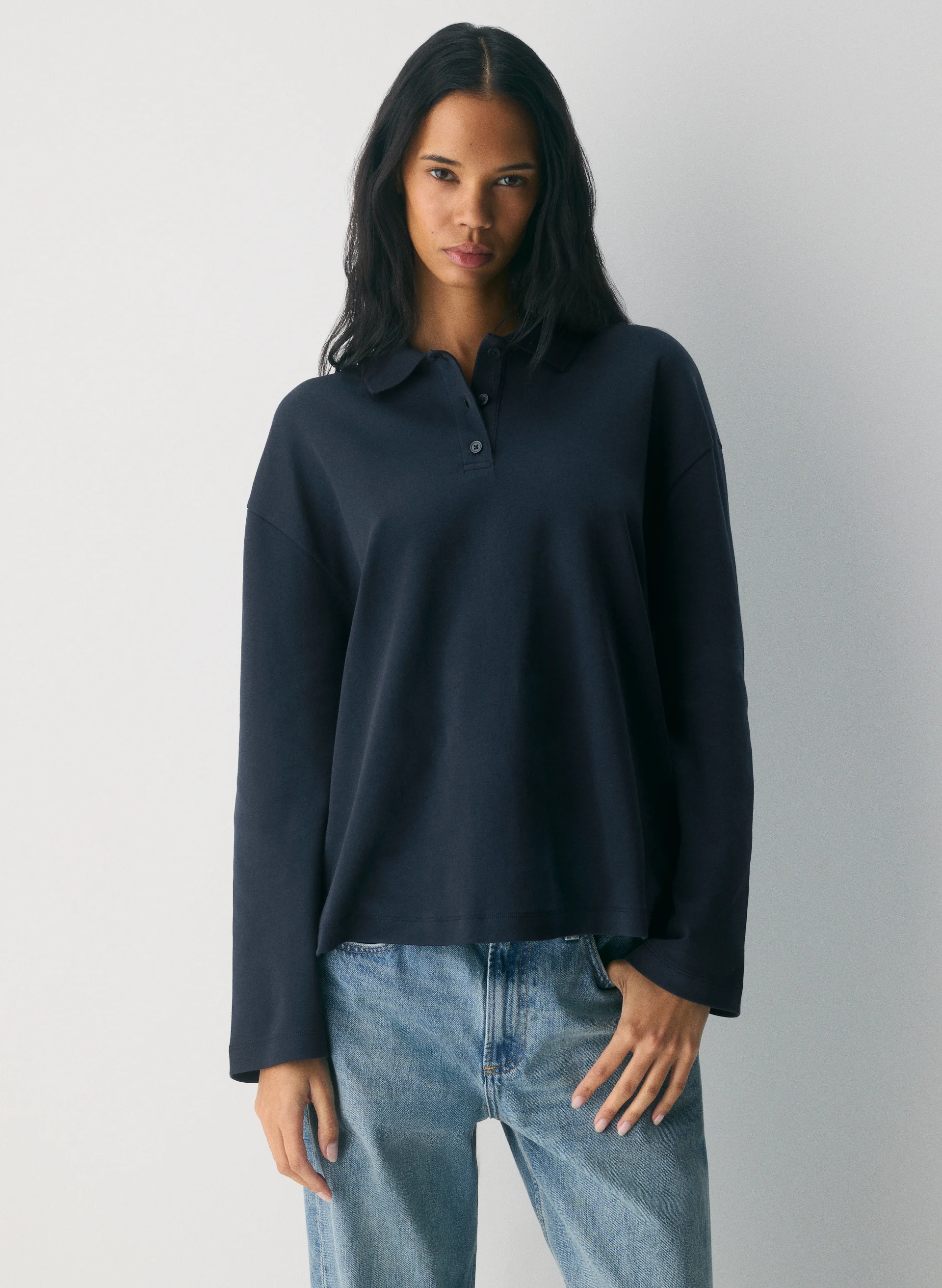 Interlock Cotton Eton Longsleeve