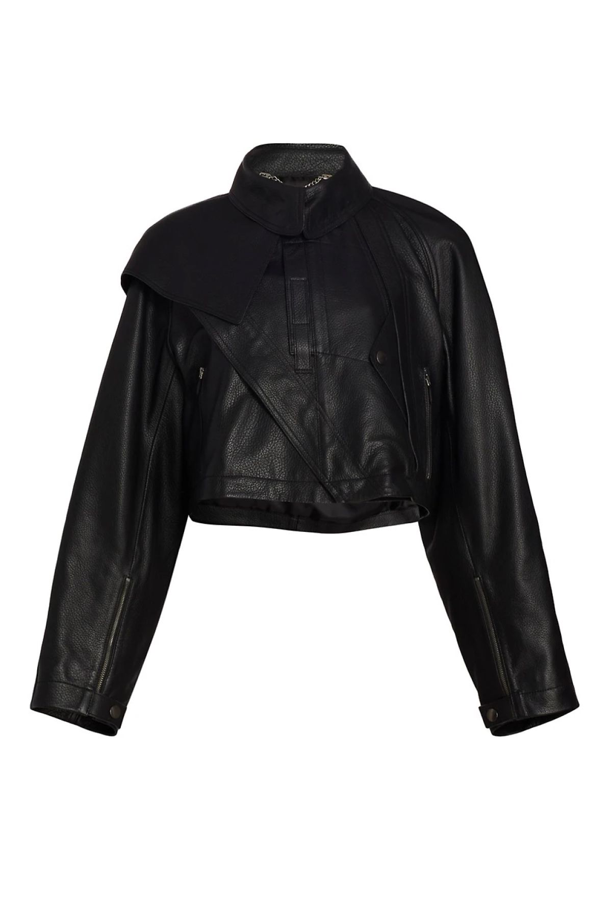 Altuzarra Colin Cropped Leather Jacket