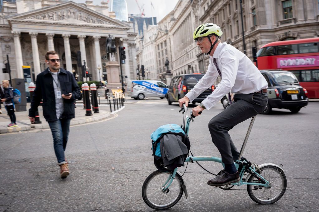 Cyclist in London