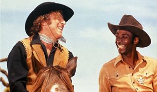 Blazing Saddles Gene Wilder and Cleavon Little having a laugh