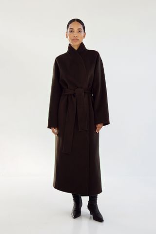 Mara Doublé Coat, Chocolate