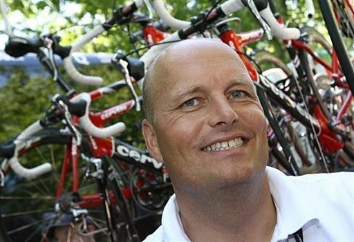 Bjarne Riis has a lighter side, but is all seriousness when it comes to the team.