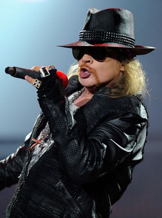 Axl Rose onstage during the Chinese Democracy tour
