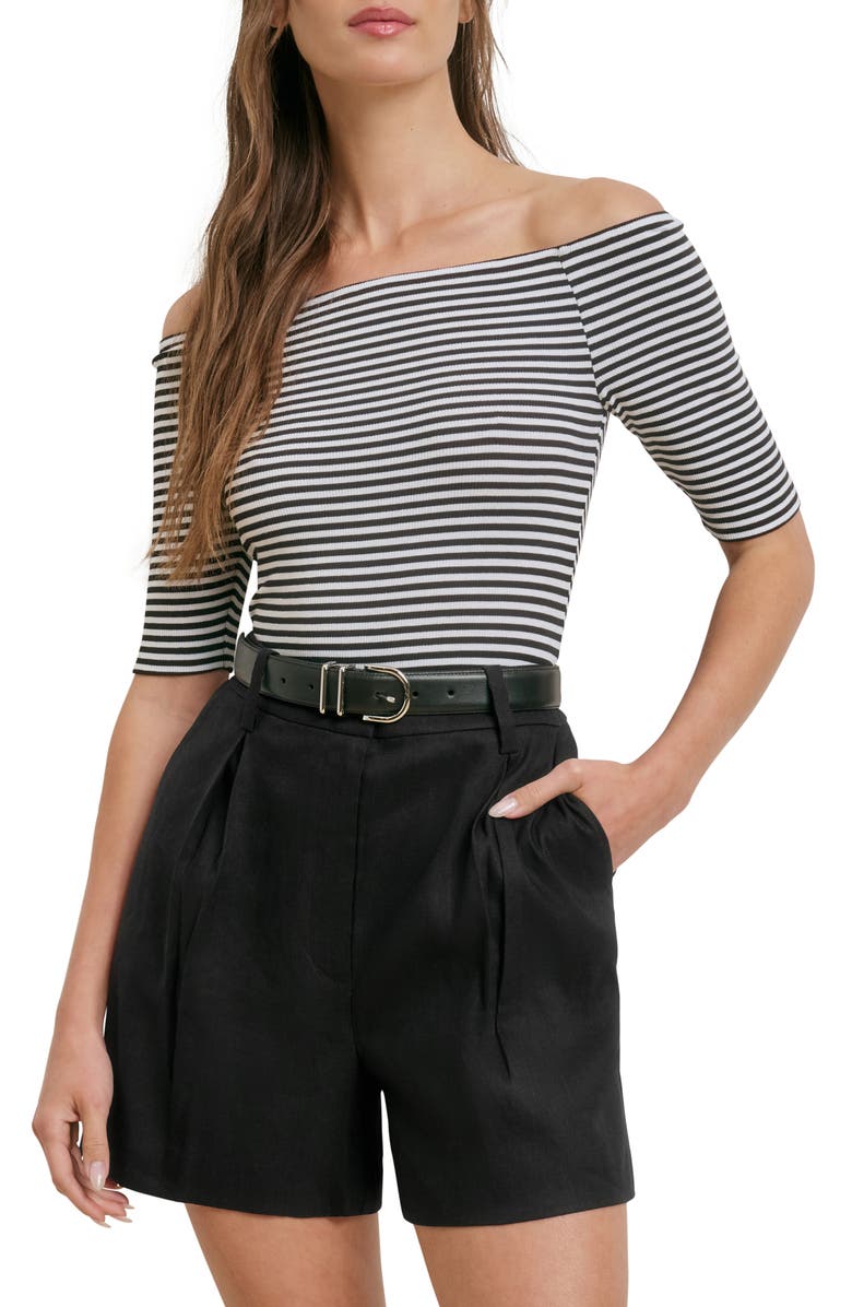 Sara Off the Shoulder Rib Top