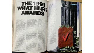 What Hi-Fi? Awards 1991 intro spread