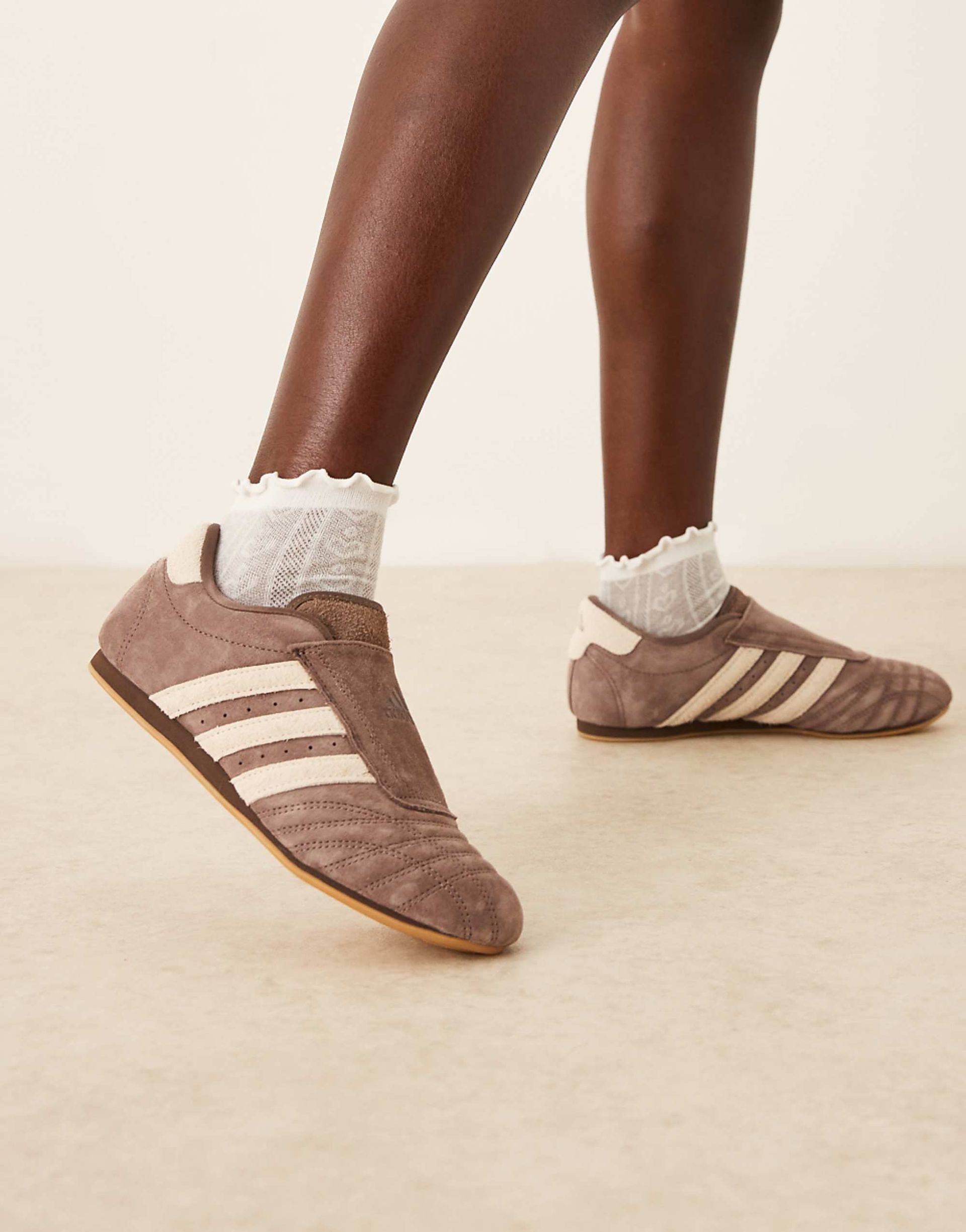 Adidas Originals Taekwondo Trainers in Brown
