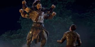 Goro and Cole Young (Lewis Tan) in Mortal Kombat 2021