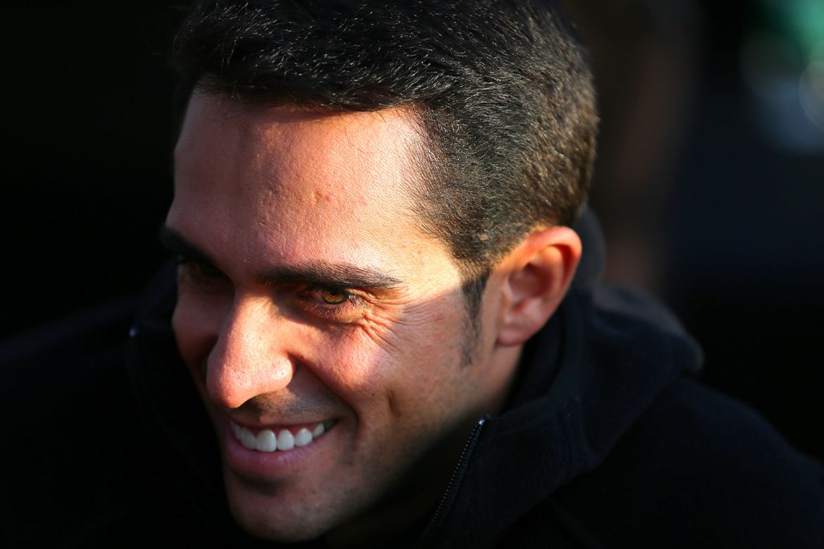 Alberto Contador at the press conference
