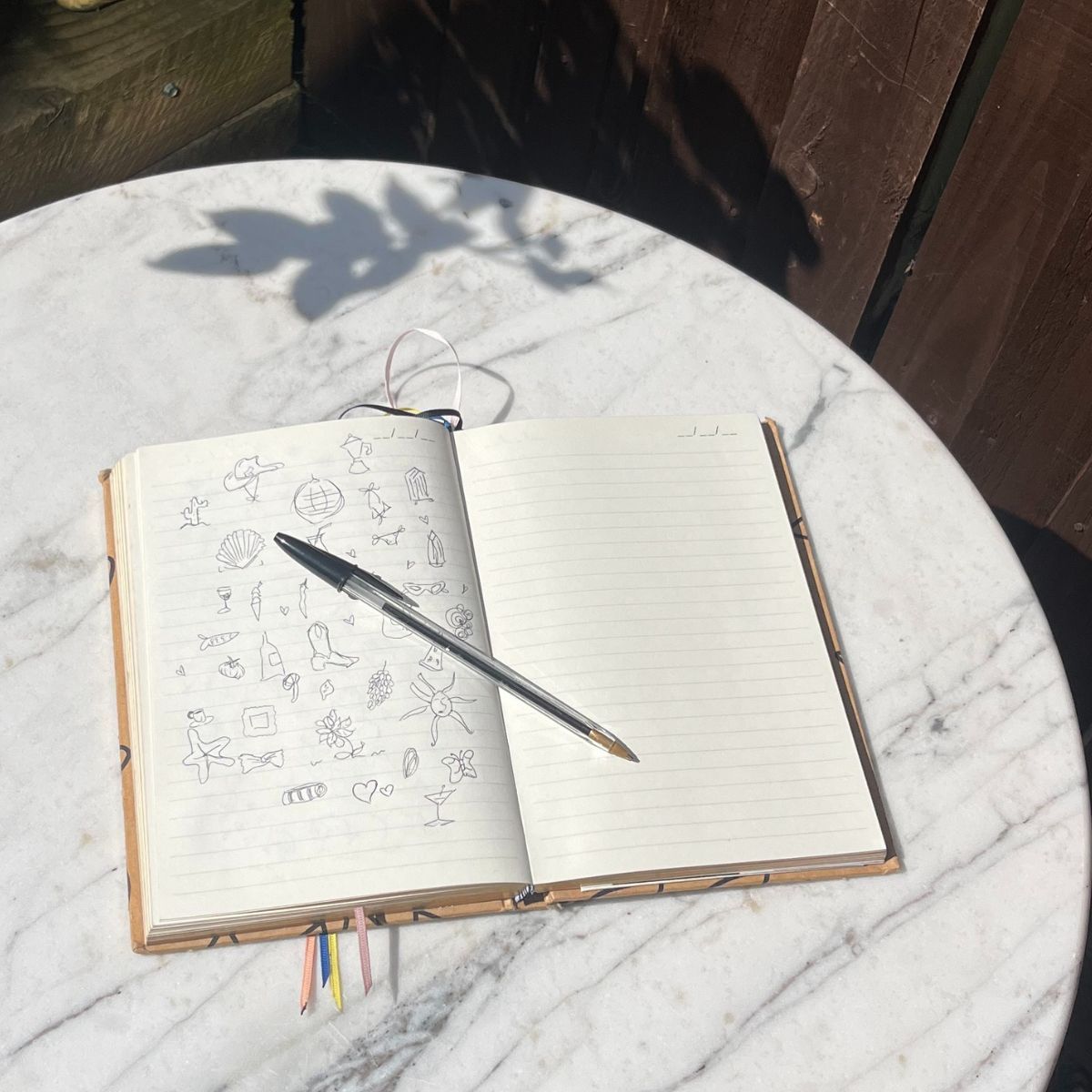 Health writer Ash S trying doodling for mental health