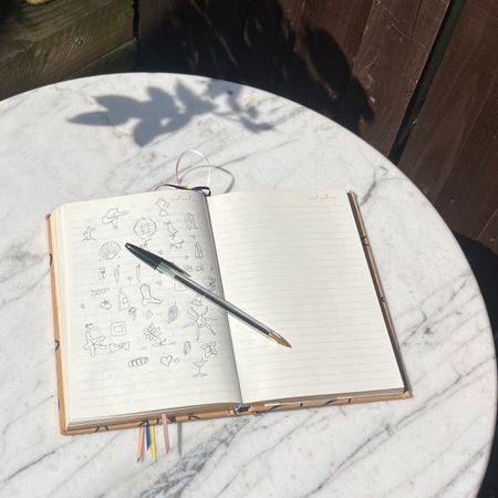 Health writer Ash S trying doodling for mental health