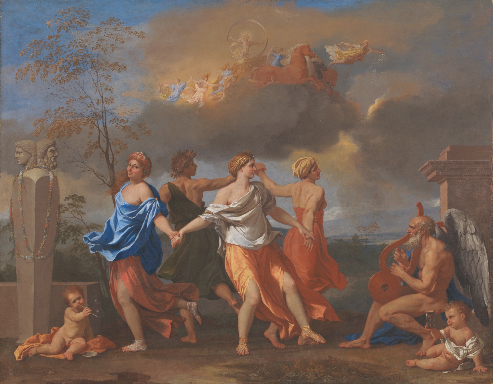 A Dance to the Music of Time, about 1634–36, oil on canvas, 321⁄2in by 41in, by Nicolas Poussin (1594– 1665), The Wallace Collection, London