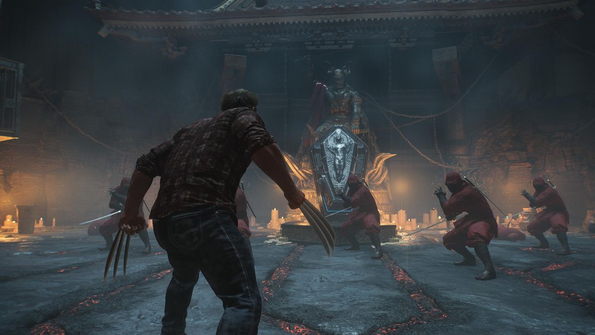 Screens from a Marvel game