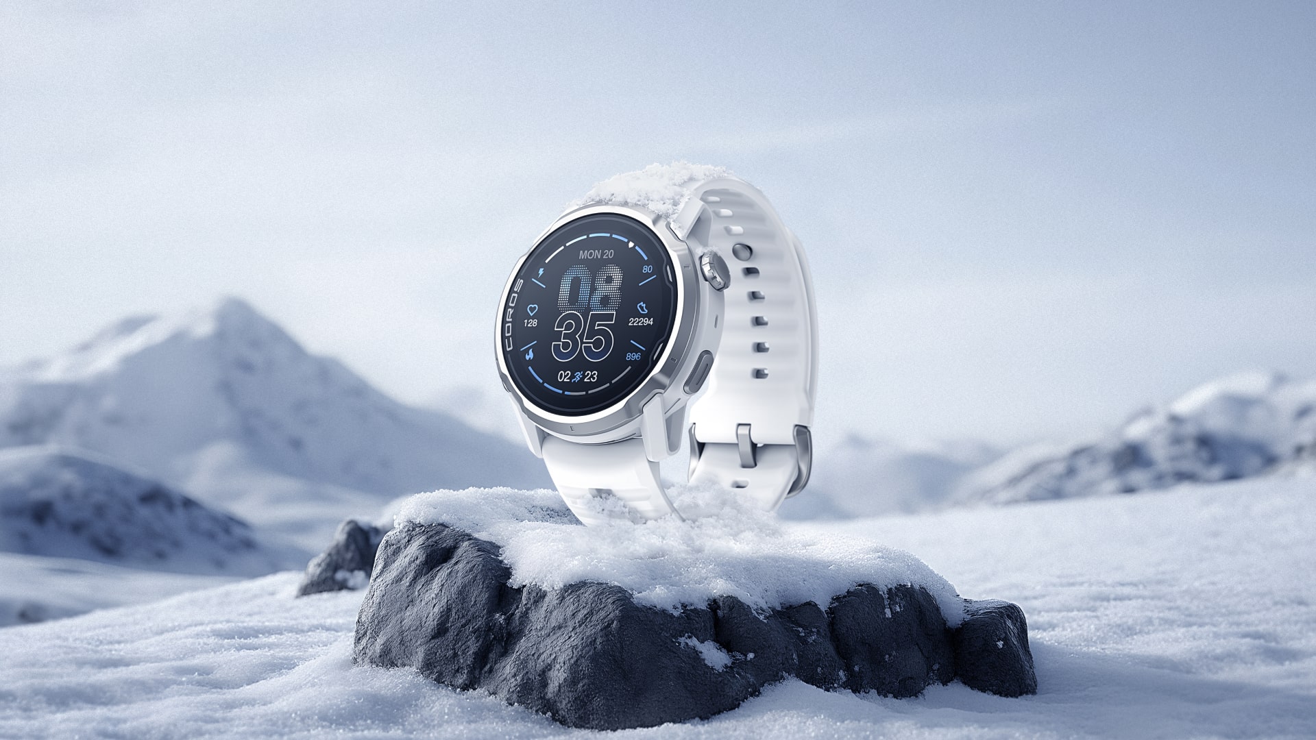 The Coros Apex 4 smartwatch.
