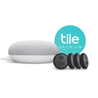OFERTA EXCLUSIVA: Tile Sticker 4-Pack, Tile Premium, Google Nest Mini: $89.98 $74.98 en Tile