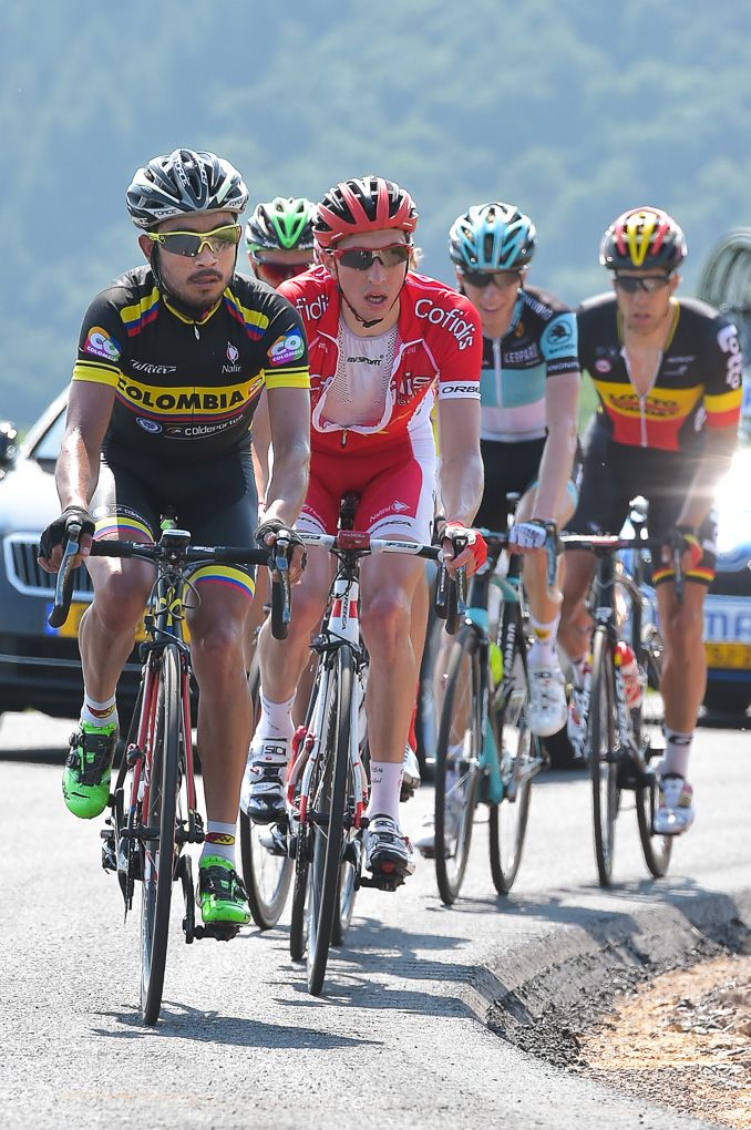 The breakaway during stage 3 of the Tour de Luxembourg.