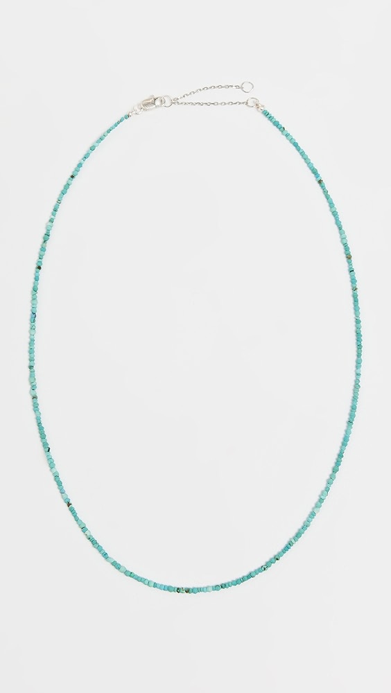 Aisha Gemstone Necklace in Turquoise - Turquoise