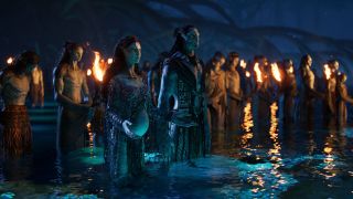 Water ceremony in Avatar: The Way of Water 