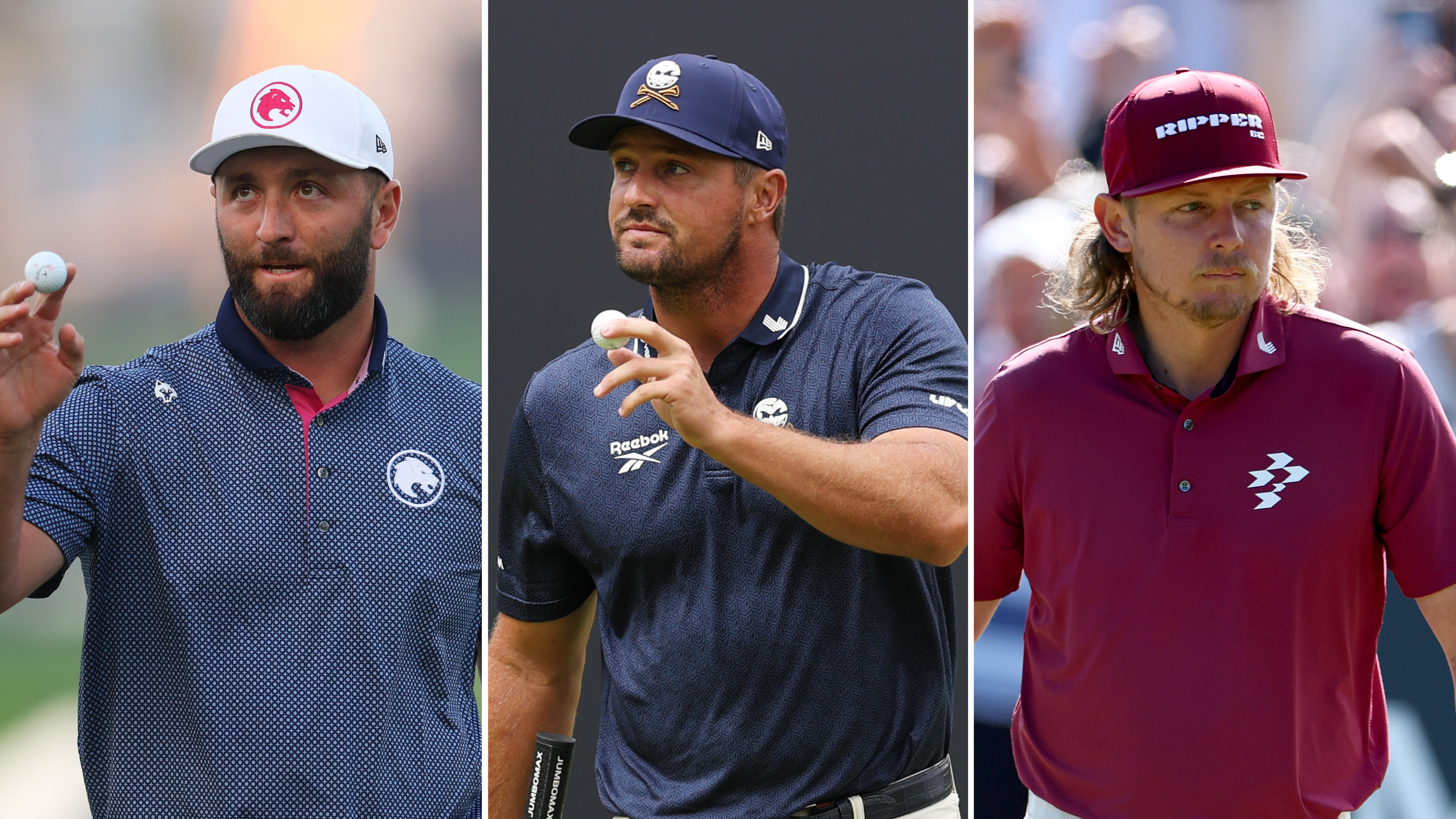 Jon Rahm, Bryson DeChambeau and Cameron Smith