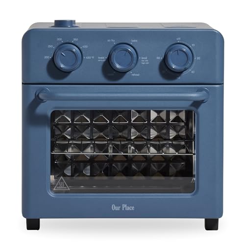 Our Place Wonder Oven | 6-In-1 Air Fryer &amp;amp; Toaster Oven With Steam Infusion | Compact, Countertop Friendly, Fast Preheat, Multifunctional | Air Fry, Toast, Roast, Bake, Reheat &amp;amp; Broil | Blue Salt