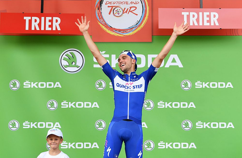Maximilian Schachmann of Germany and Team Quick-Step Floors wins stage 2 at Deutschland Tour