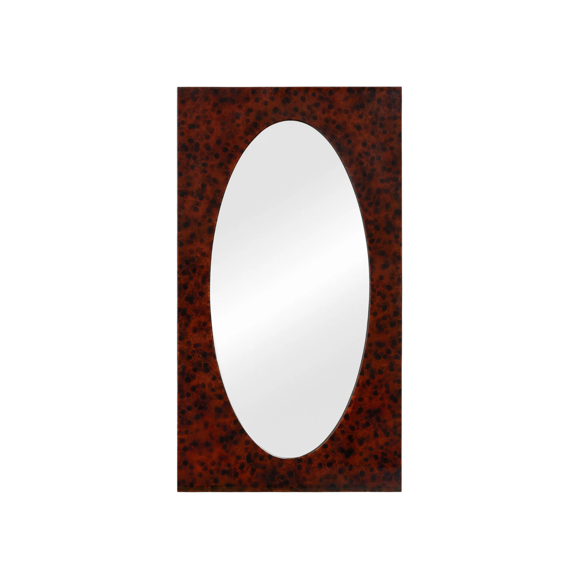 an oval mirror