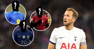 Tottenham striker Harry Kane and three mysterious replacements for him at Spurs