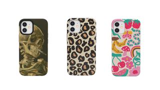 Three Casely iPhone 12 cases in a row.