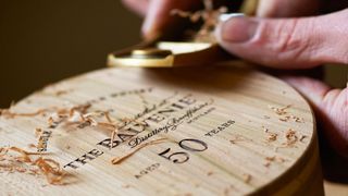 Here created a beautiful wooden display box for Balvenie whisky 