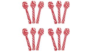 12 candy cane spoons